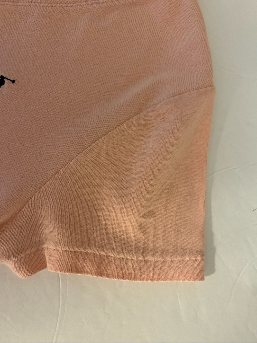 Ralph Lauren Women's V-Neck Tee in Soft Peach Embroidered Logo Casual Preppy - Picture 5 of 12
